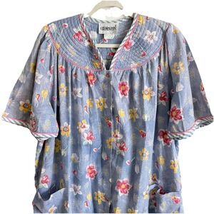 Crowntuft Mumu Dress Women L Patio Cottagecore Lounge Floral Peasant